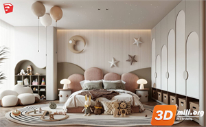 Children Room Scenes Skp FIles 